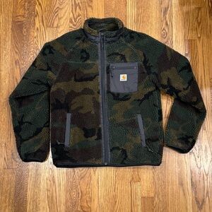 Carhartt WIP Woodland Camo Sherpa Jacket